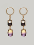 Pendientes colgantes con piedras degradadas image number 2