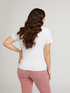 T-shirt con stampa palme e scritta image number 1