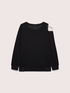 Sweatshirt mit Cut-Outs und Ketten an der Schulter image number 4