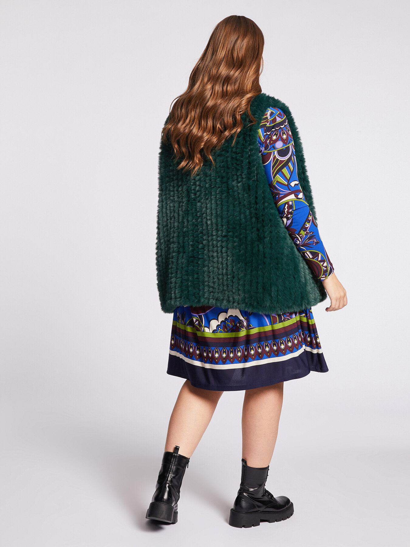 Gilet in pelliccia sintetica image number 1