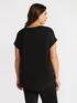 Blusa in raso e jersey image number 1