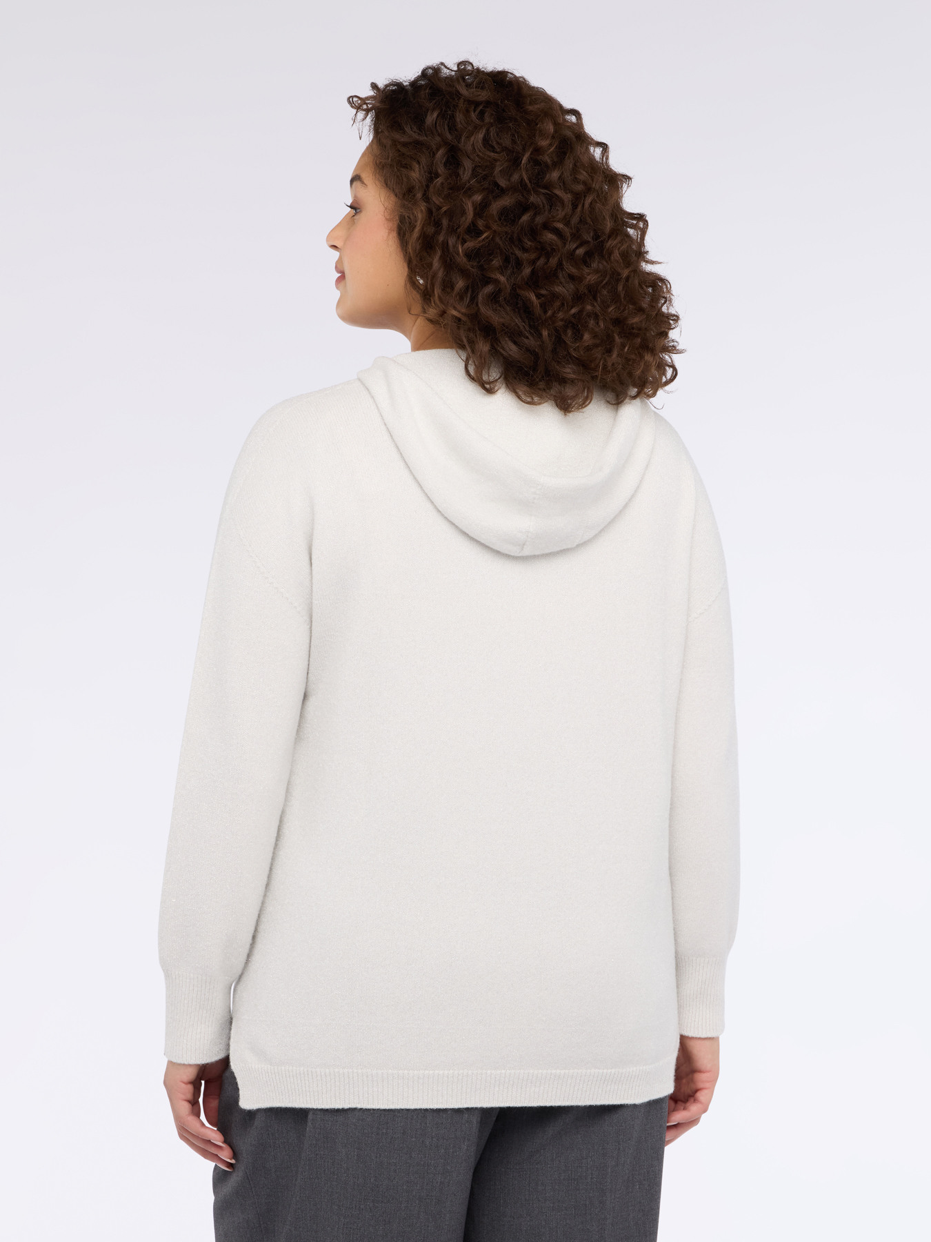 Pull &agrave; capuche en m&eacute;lange viscose image number 1