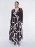 Long dress with geometric print image number 2