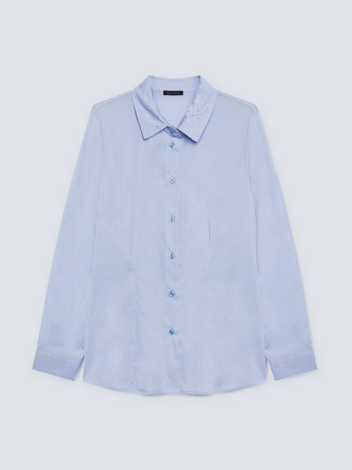 Hemdbluse mit Hotfix am Kragen image number 4