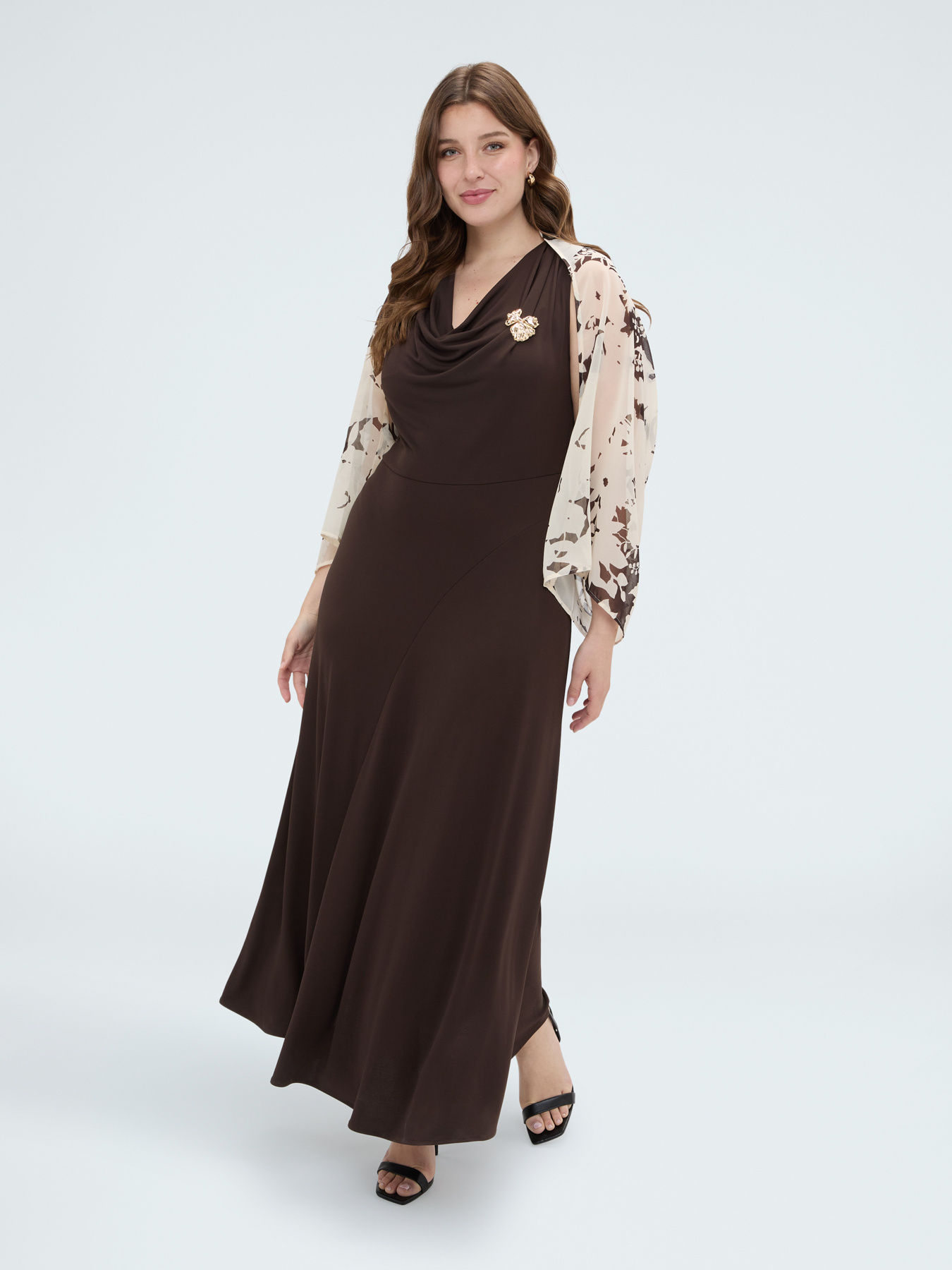 Printed georgette shrug image number 1