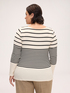 Striped t-shirt with boat neck image number 1