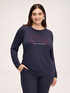 T-shirt with sequin dachshund and lettering image number 0