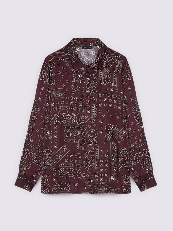 Bandana print shirt in muslin