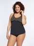 Tankini with gold mesh upper part image number 2