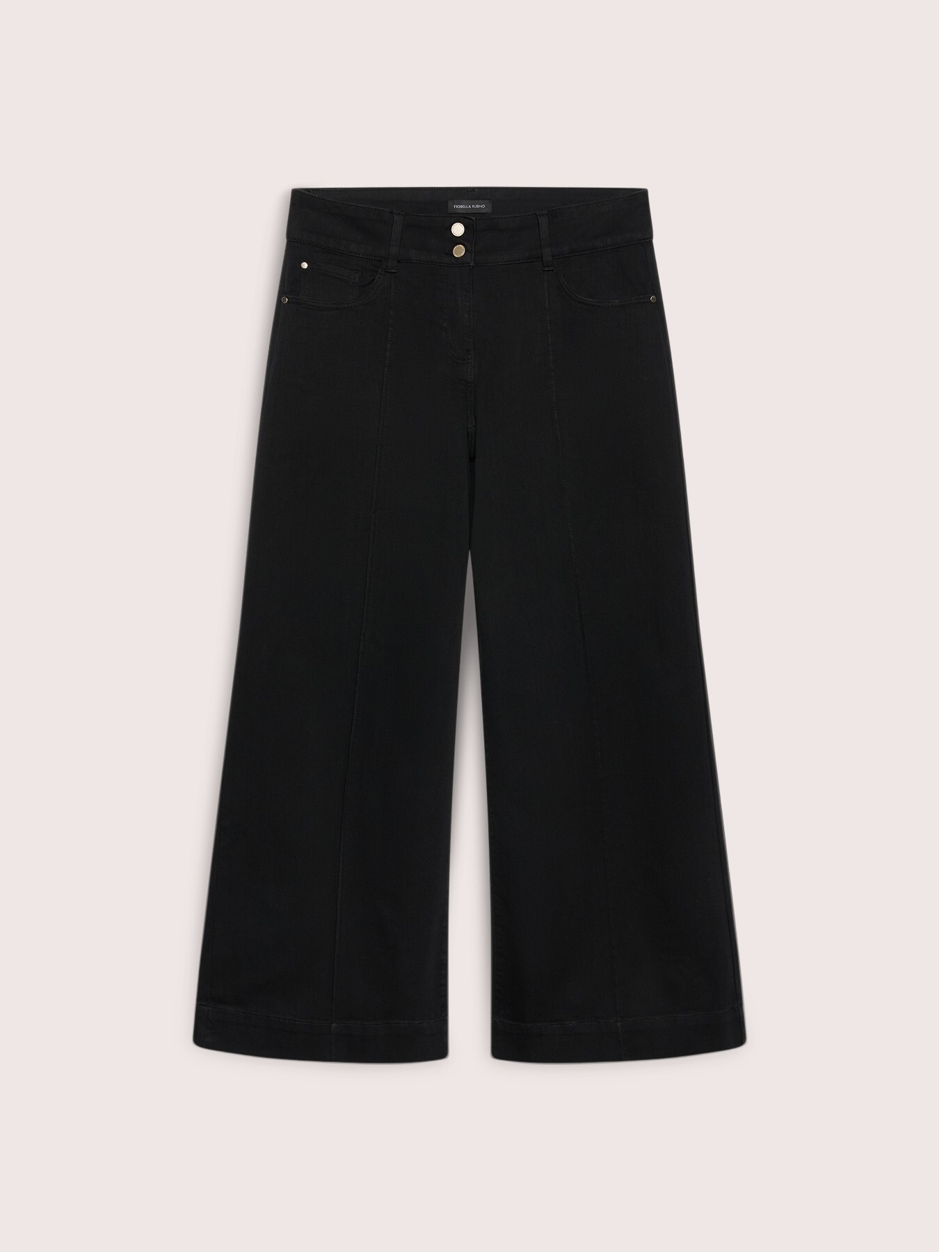 Wide Leg Jeans black wash image number 5