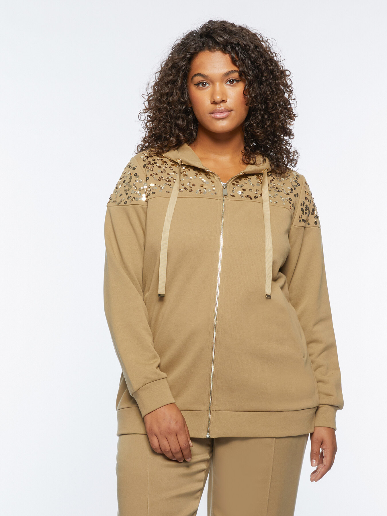 Sweatshirt with sequins image number 0