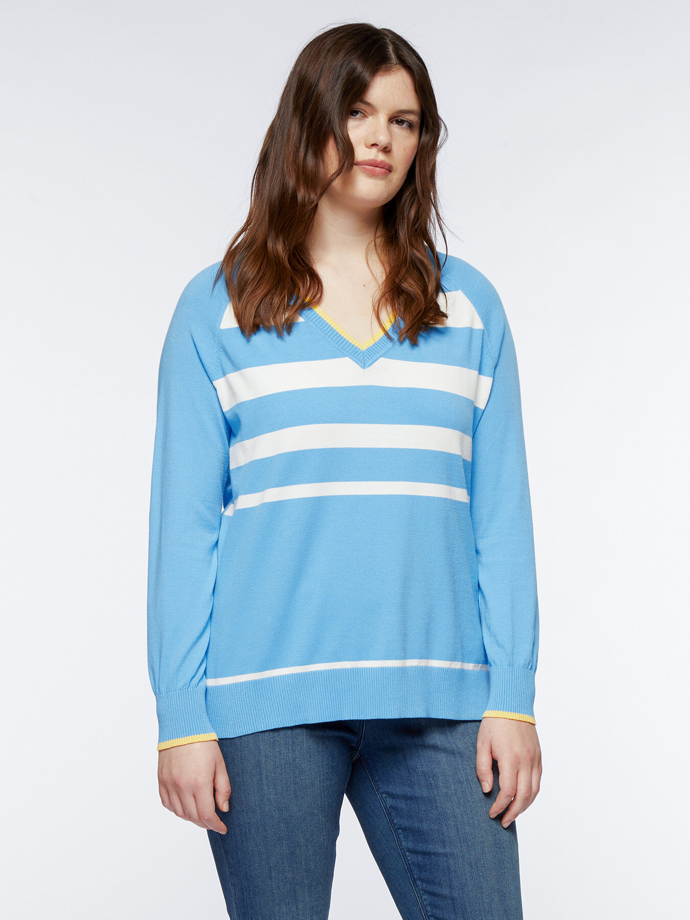 Jersey de rayas con bordes de colores image number 2