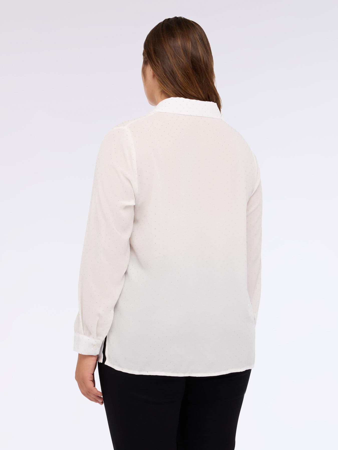 Chemisier en georgette avec micro-clous image number 1