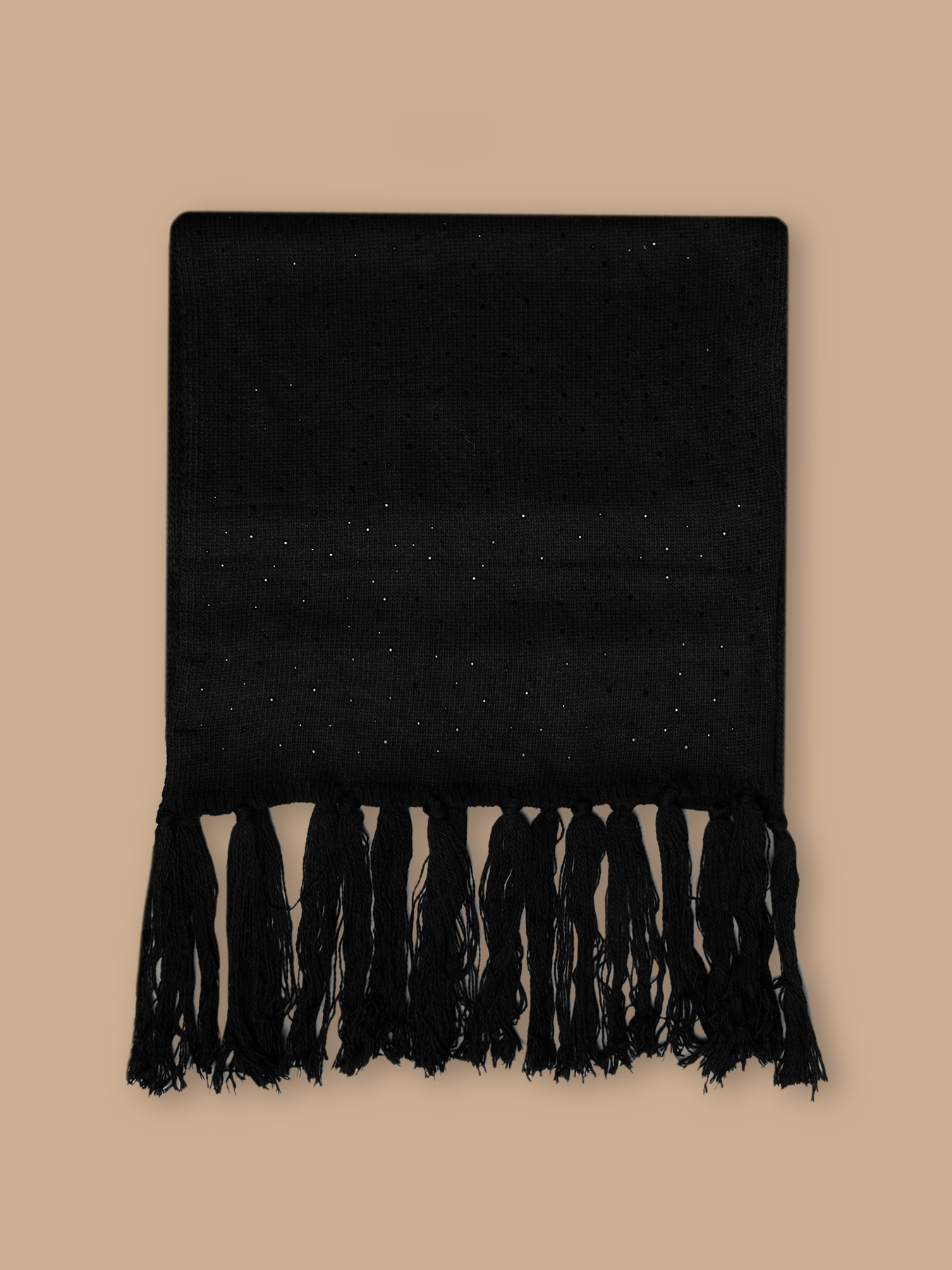 Sciarpa con cristalli applicati image number 0