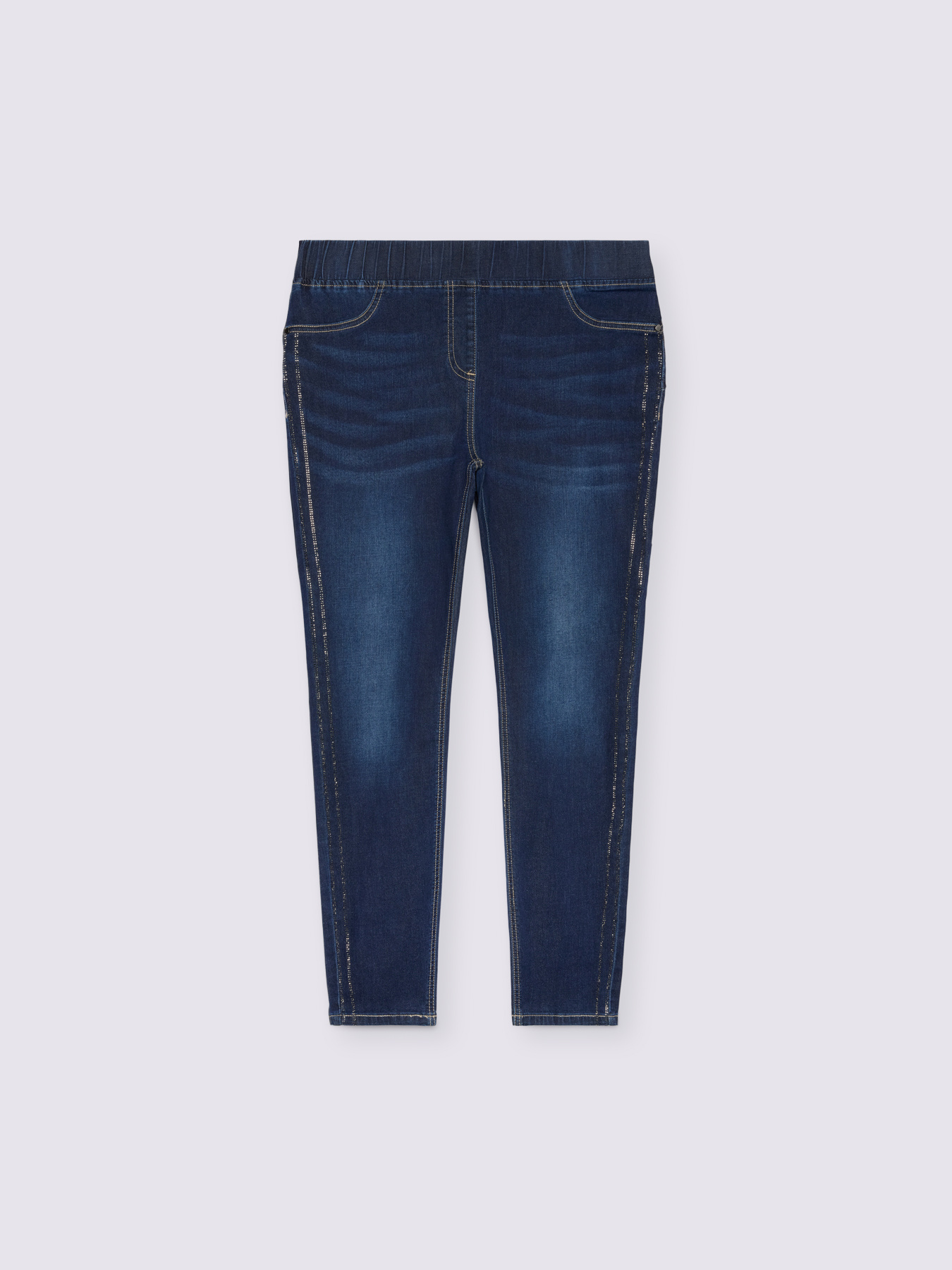 Jeggings with side rhinestones image number 4