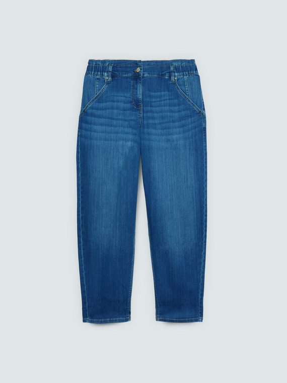 Jeans Balloon lavaggio blu effetto washed