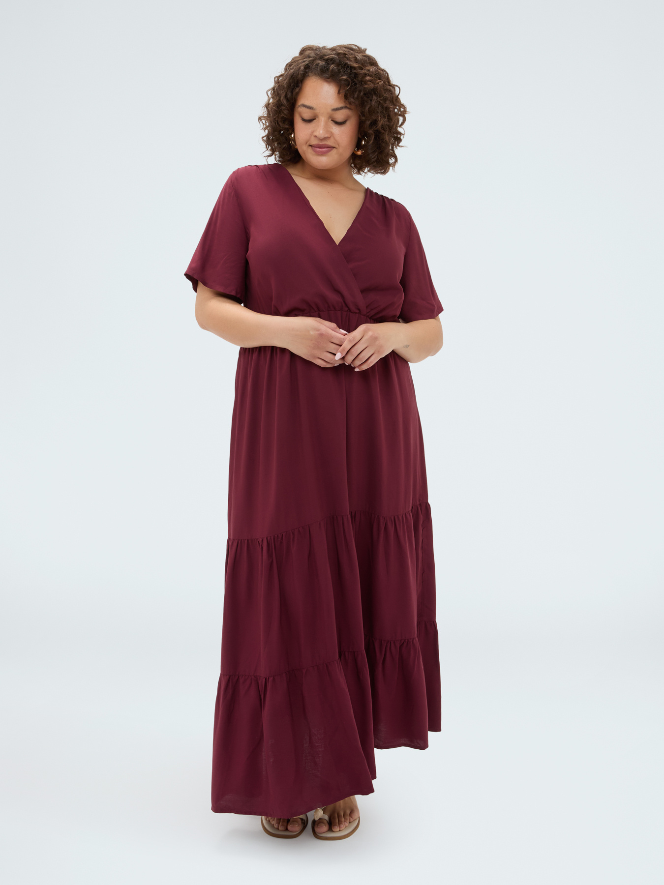 Long Smile viscose dress image number 2