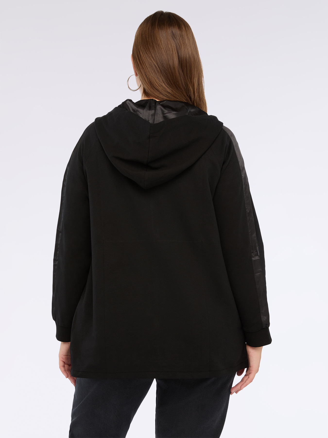 Hooded zip-up sweatshirt image number 1