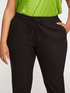 Linen/viscose joggers image number 2