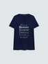 Viscose t-shirt with lettering and sequins image number 4