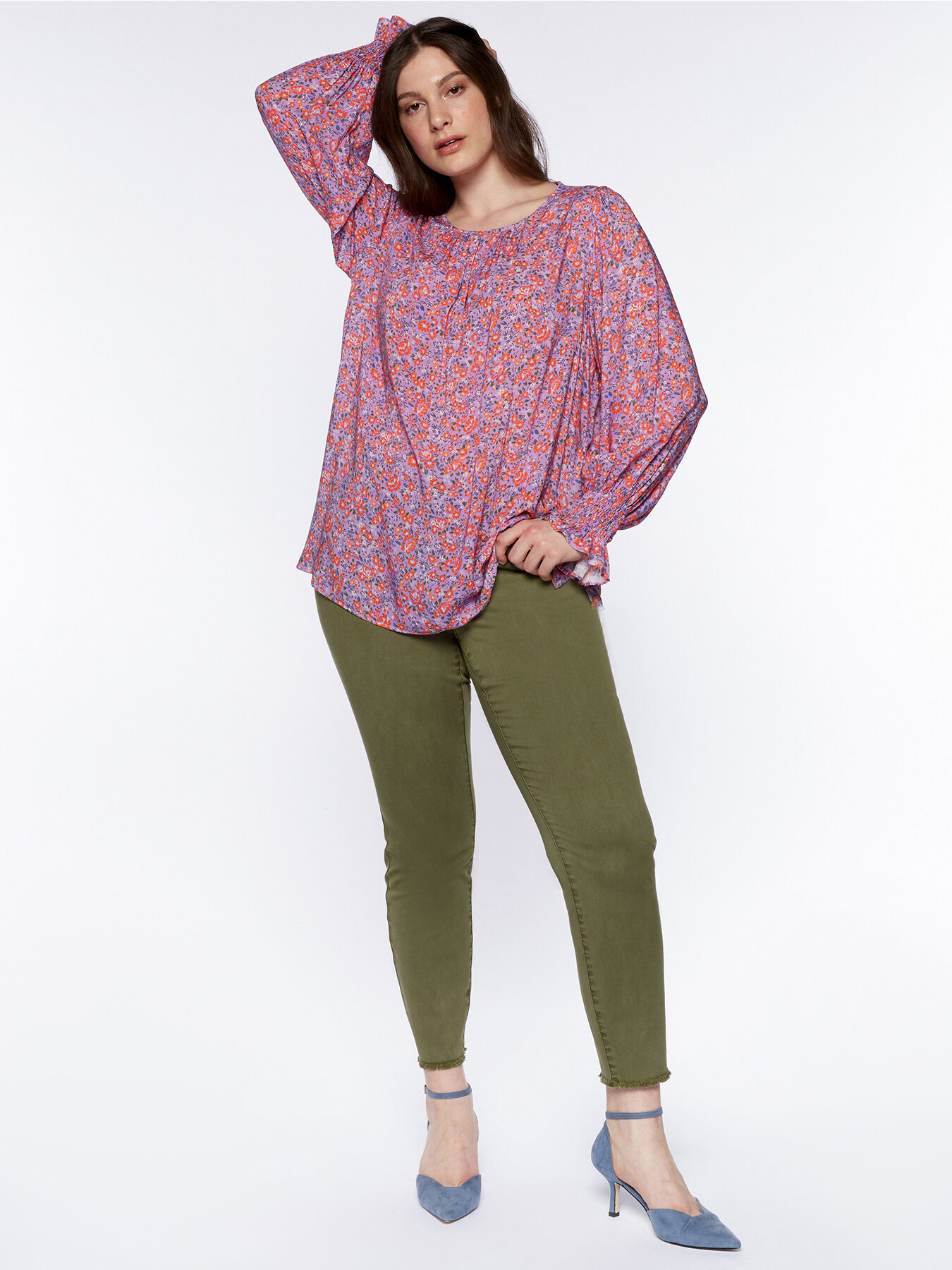 Blusa stampa a fiori image number 2