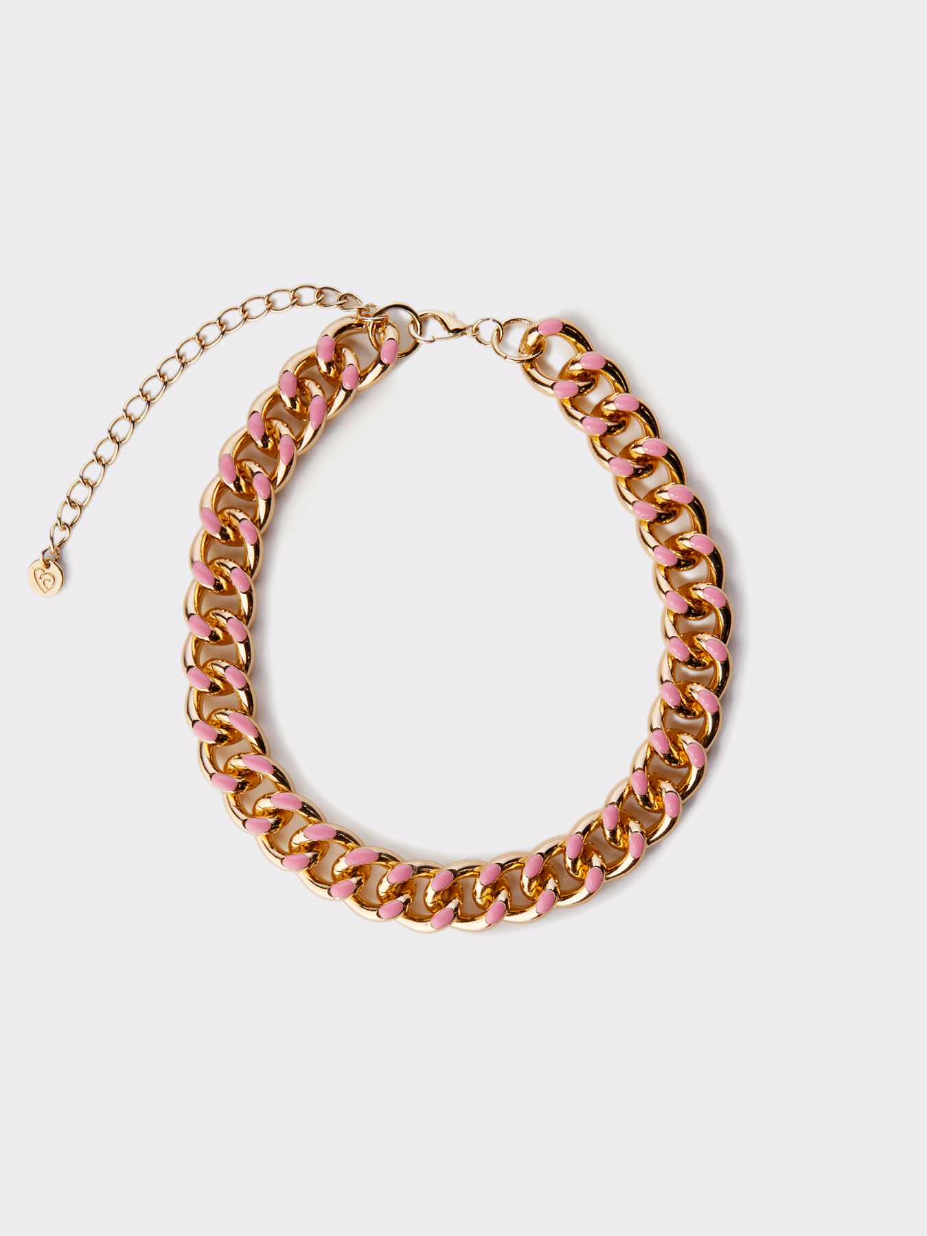 Collana girocollo con smalto colorato image number 0