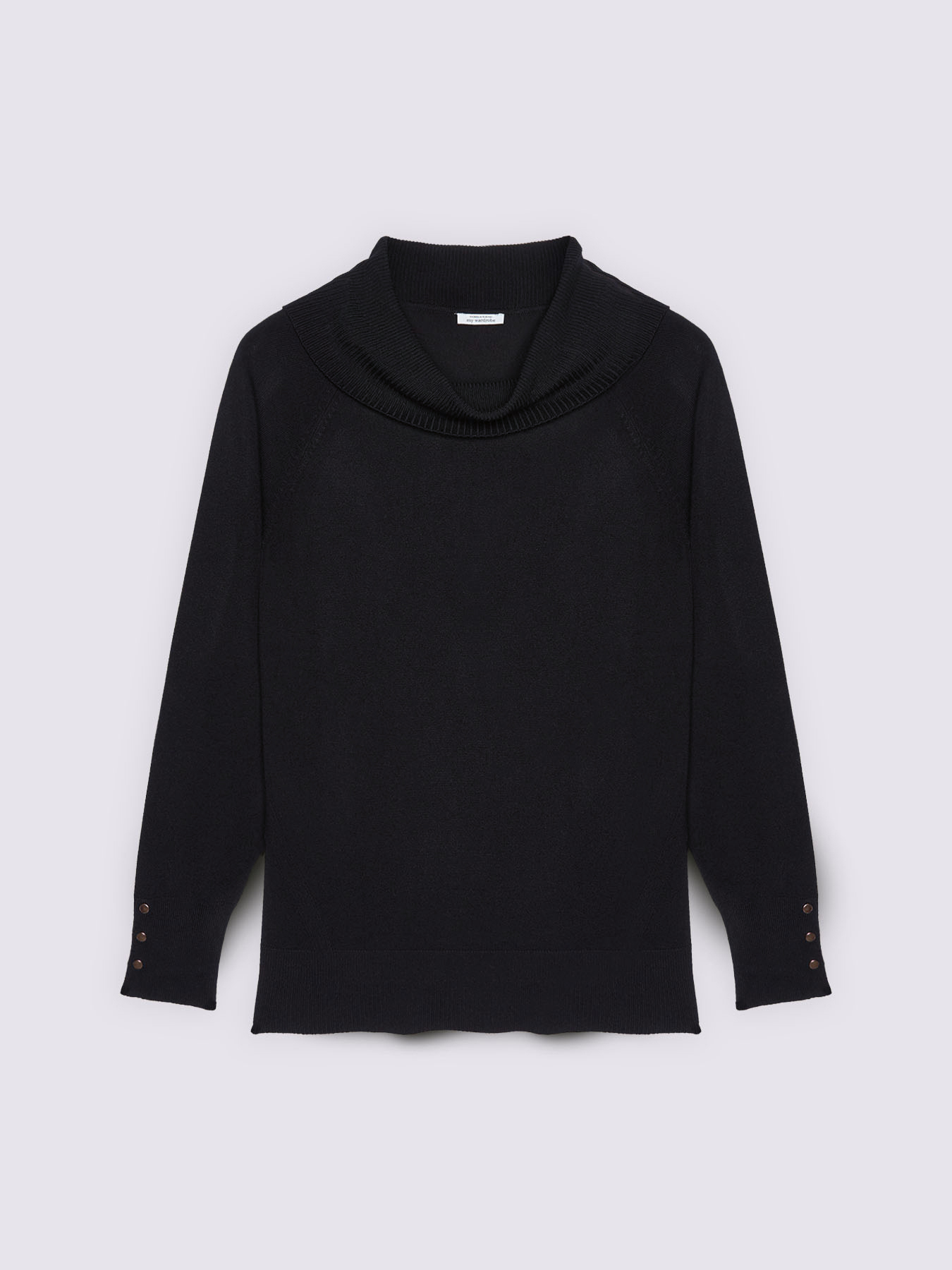 Turtleneck sweater with buttons on the cuffs image number 4