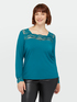 T-shirt with lace image number 0