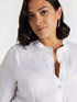 Camicia in lino e jersey image number 3