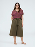 Jupe-culotte en popeline de coton image number 0