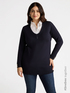 Long LENZING&trade; ECOVERO&trade; viscose sweater image number 0