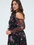 Dream Kleid mit Blumendruck und Cut-outs image number 3