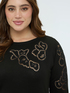 Sweater with openwork pattern image number 0