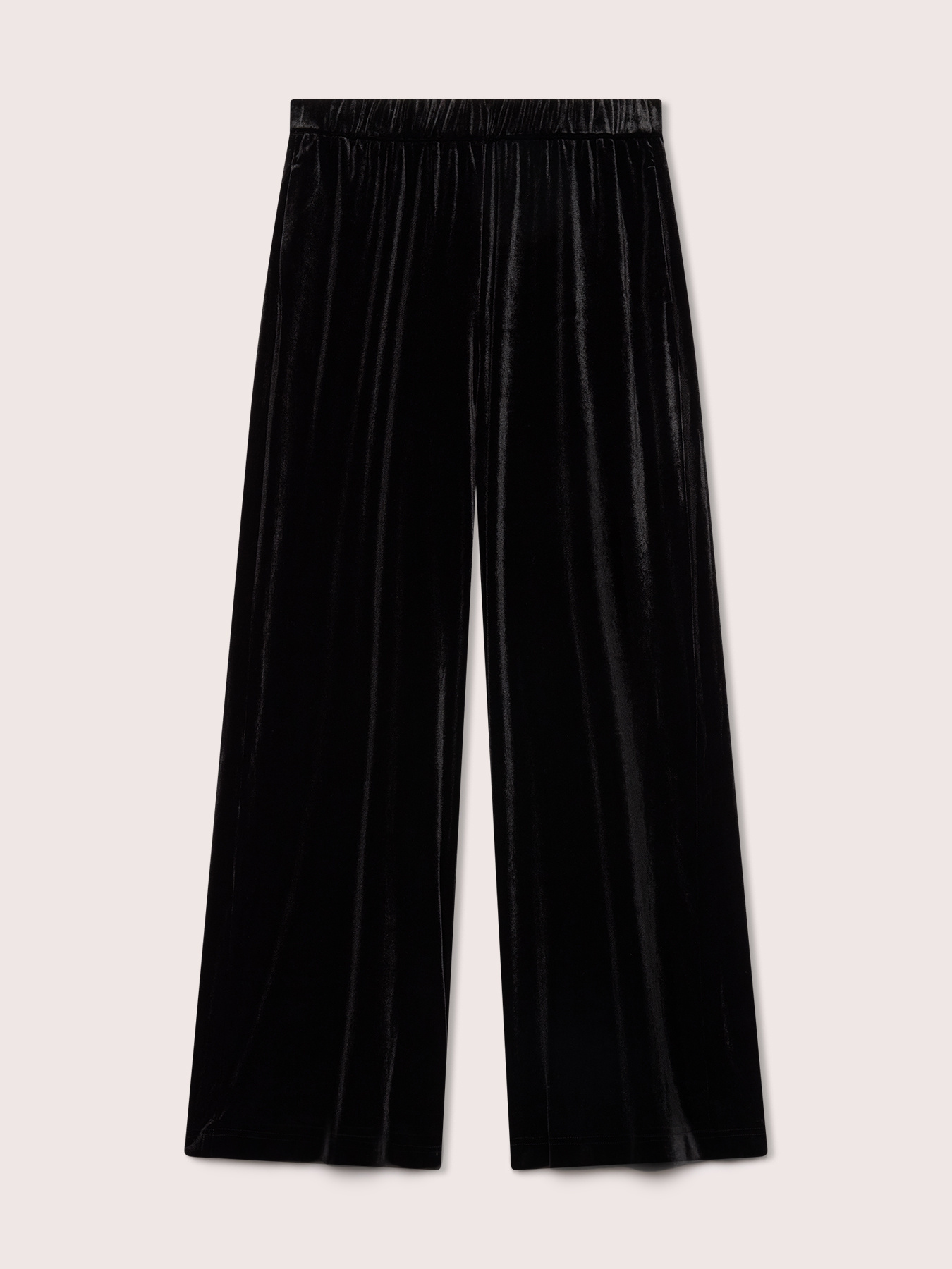 Wide Leg Velvet Trousers image number 4