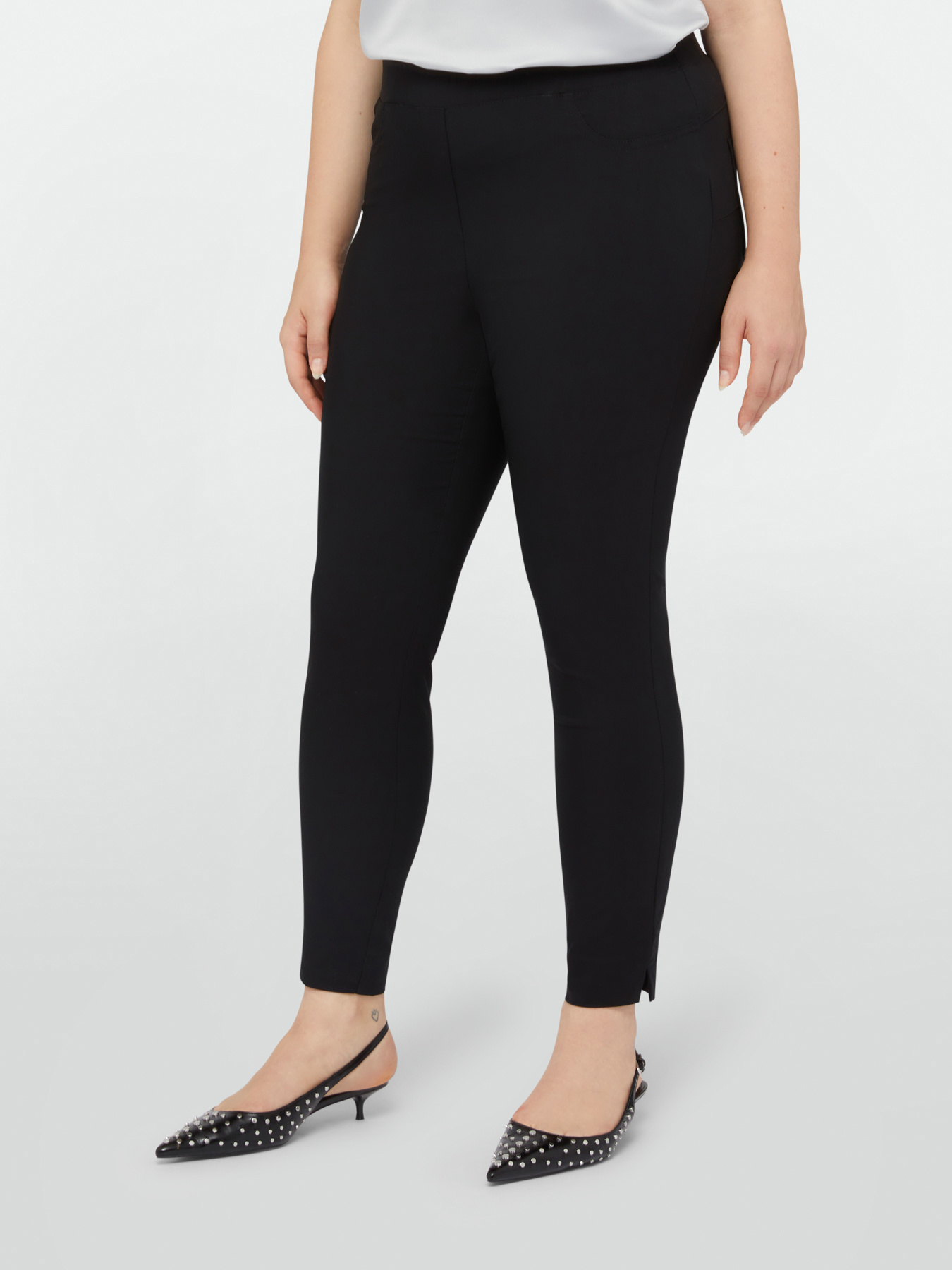 Solid colour jeggings image number 2