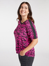 T-shirt &agrave; imprim&eacute; animalier &laquo; GO.&nbsp;&raquo; image number 2