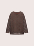 Openwork viscose blend sweater image number 4
