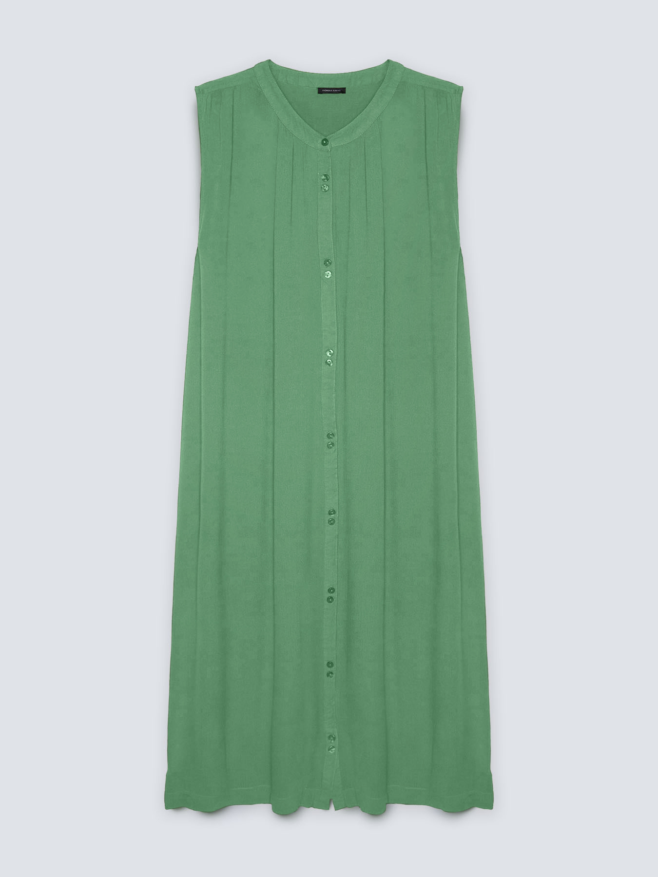 Vestido largo de cresp&oacute;n image number 4