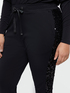 Joggers with sequin trims image number 2