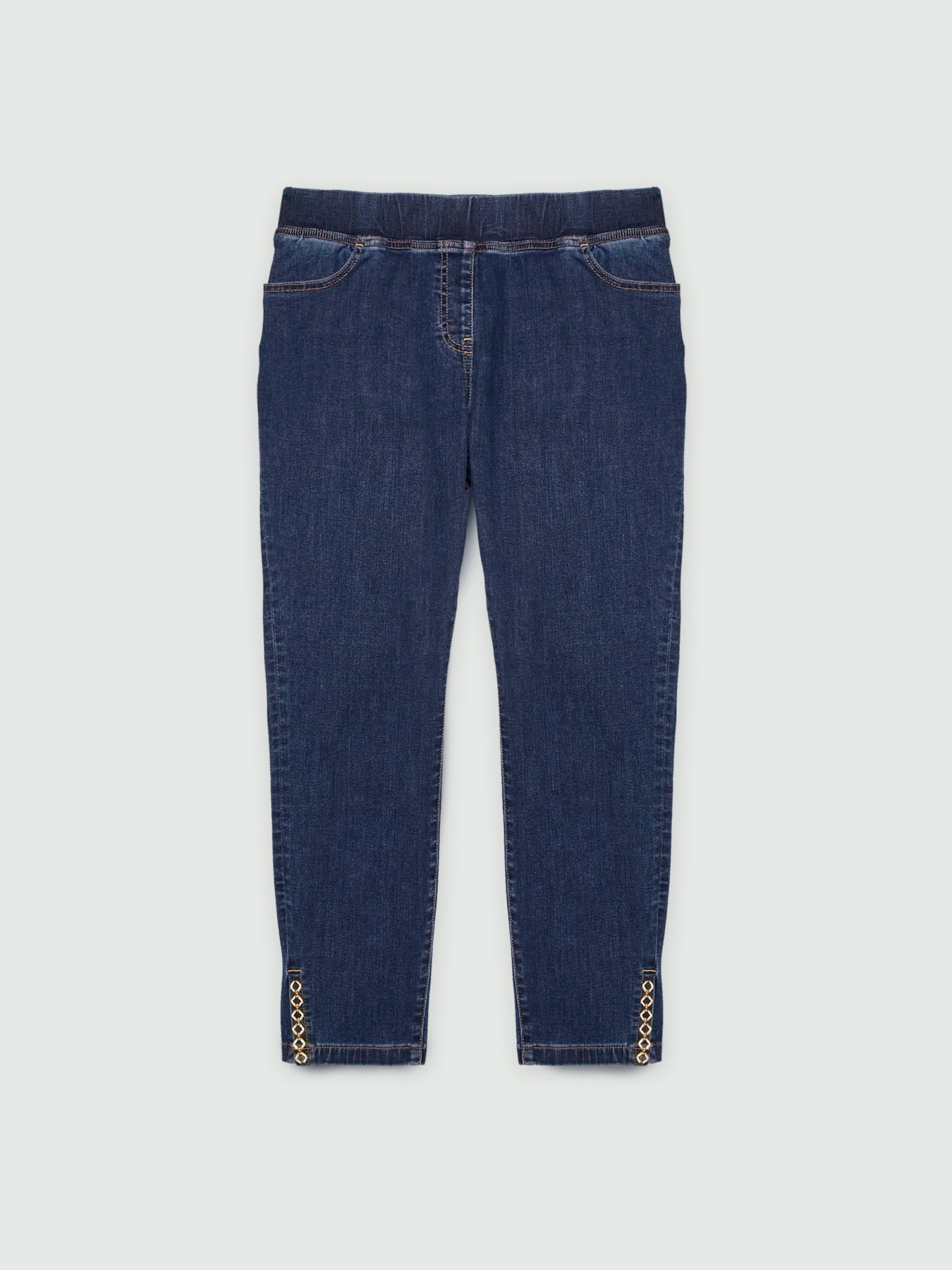 Jeggings mit Stickerei am unteren Saum image number 4