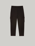 Crepe fabric cargo trousers image number 3