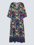 Langes bedrucktes Kleid aus ECOVERO™ Viskose image number 4