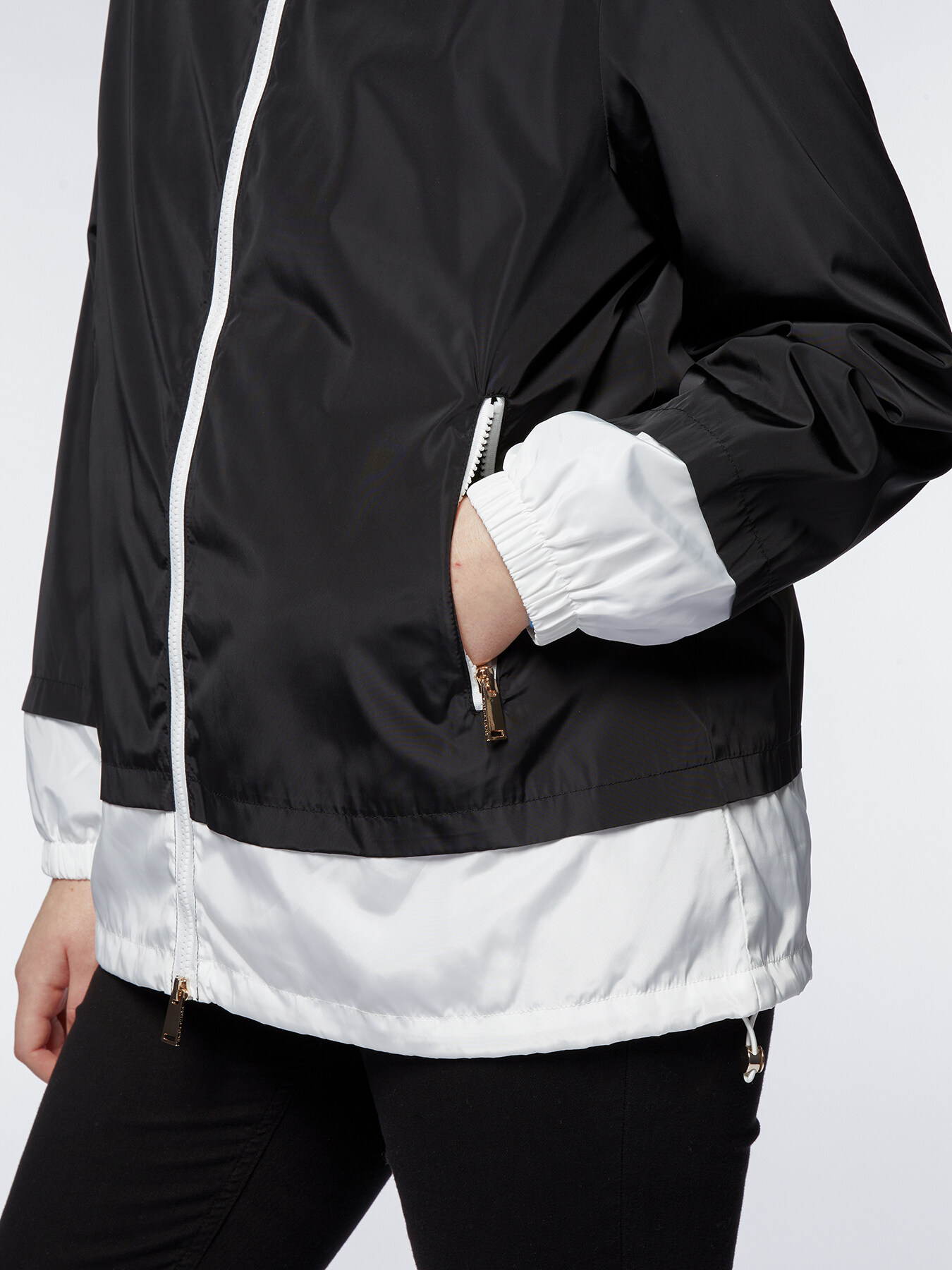 Giubbotto bicolore in nylon memory image number 2