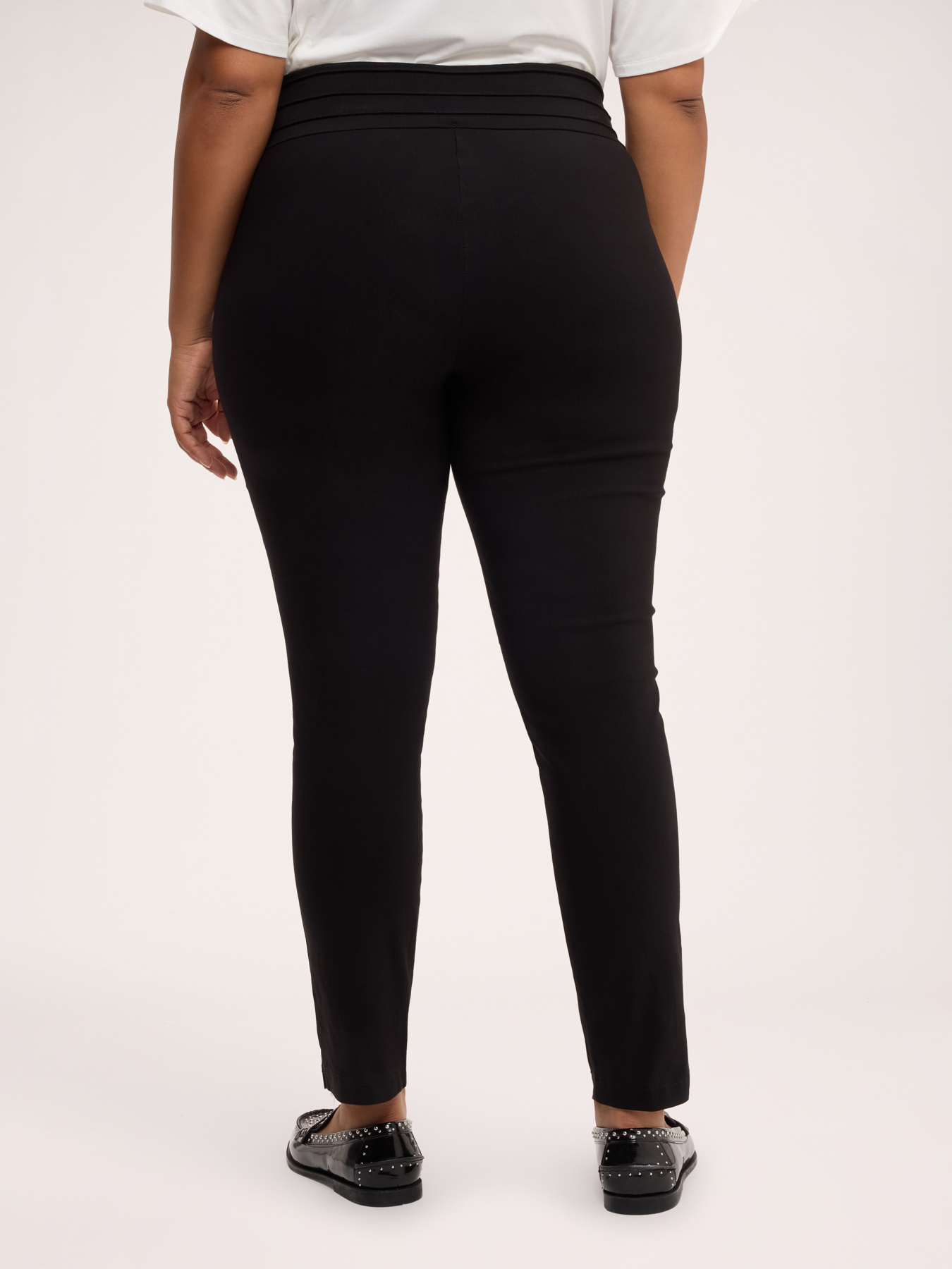 Jeggings avec pli frontal et boutons d&eacute;coratifs image number 1