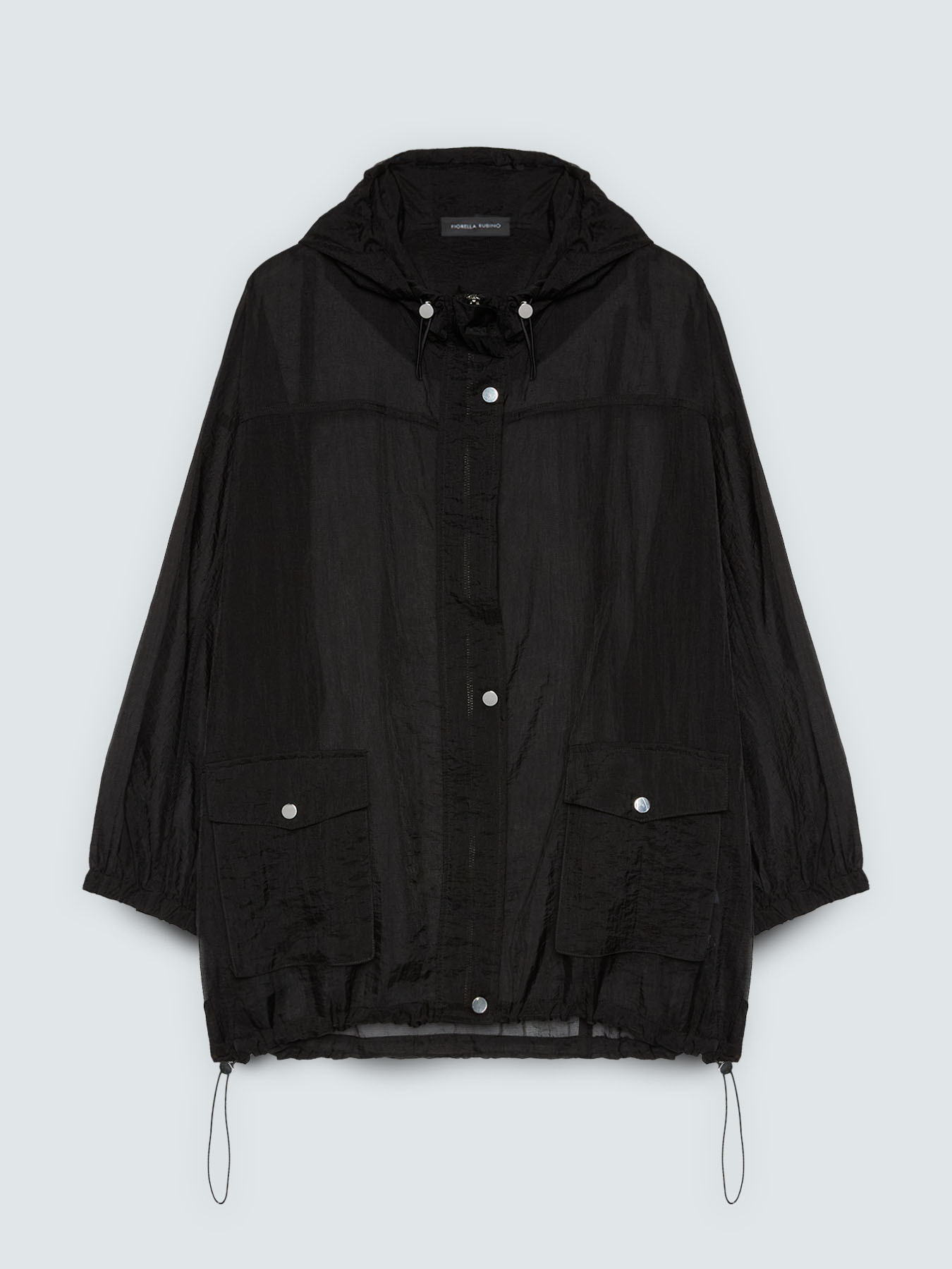 Parka in voile with hood image number 4