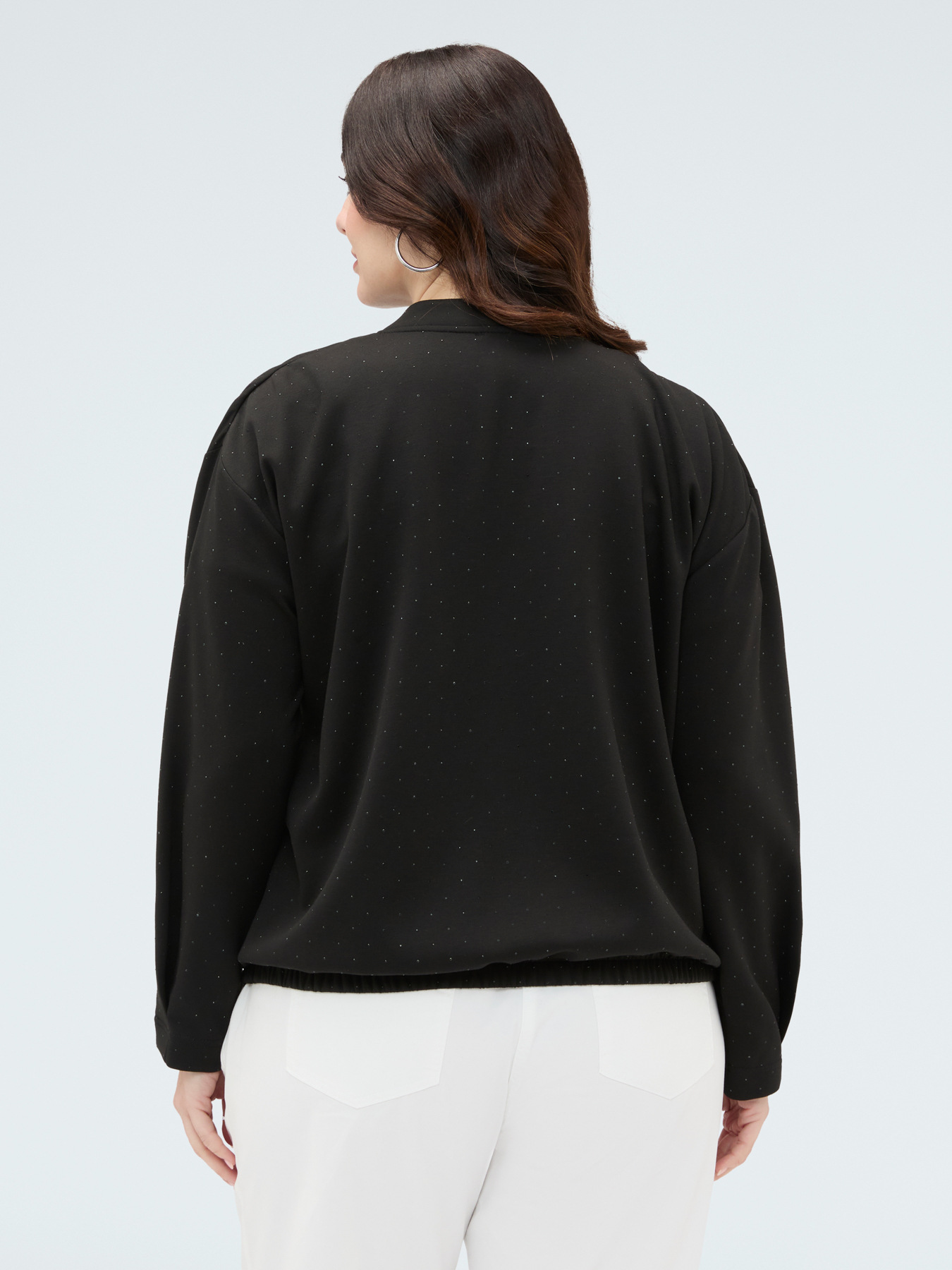 Scuba sweatshirt with rhinestones image number 1