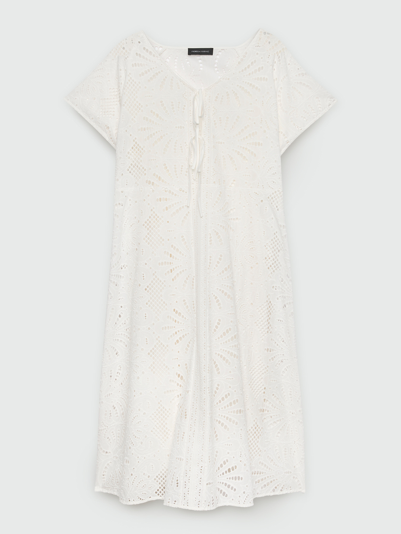 Vestito lungo in cotone Sangallo image number 4