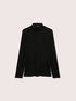 Second-skin turtleneck sweater in cashmere blend image number 4