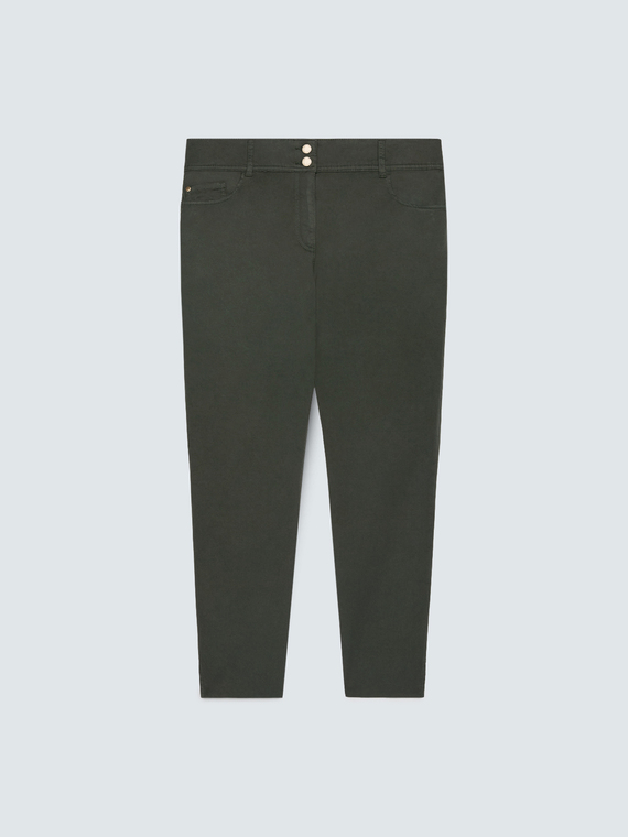 Pantaloni skinny cotone - vista alternativa | Fiorella Rubino