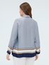 Geometric print satin shirt image number 1